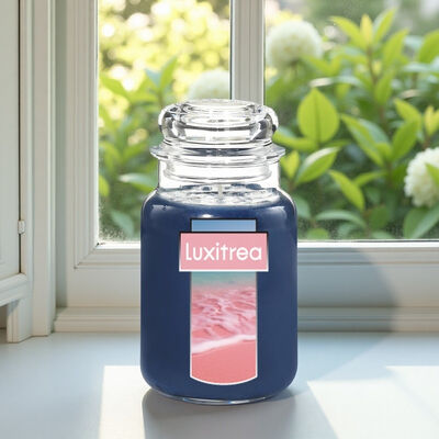 Amber Wood Bottled Up Scented Candles Soy Wax Vanilla Scented Candle Mango Coconut Strawberry