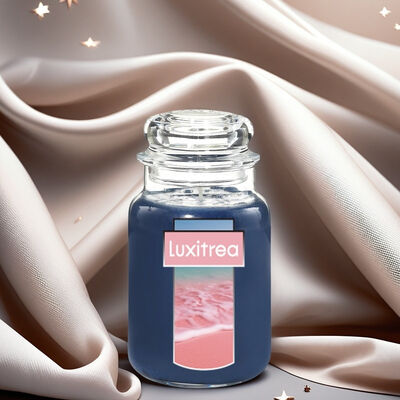 Amber Wood Bottled Up Scented Candles Soy Wax Vanilla Scented Candle Mango Coconut Strawberry