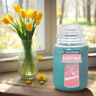 Safety Bottled Up Scented Candles 20 Oz White Musk Candle Pears And Freesias