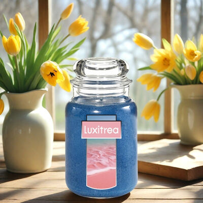 Luxitrea Candle  Bottled Up Scented Candles  The aroma of Floral Notes   Rose  Lavender  80 HoursLong Burning Time  20 oz