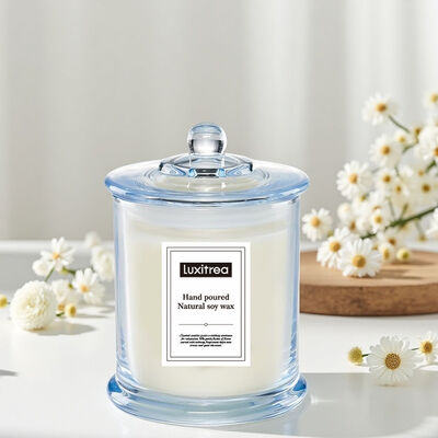 Lead-free Cotton Wick Glass Jar Scented Candle Pricerange 30 to 40 Suitable for Hotels Retail Shops and Wellness Centers