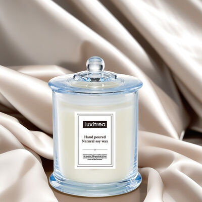 Lead-free Cotton Wick Glass Jar Scented Candle Pricerange 30 to 40 Suitable for Hotels Retail Shops and Wellness Centers