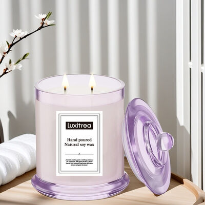 3.5 X 3.5 X 4 Inches Luxury Scented Candle Handmade Designed to Create Calming Atmosphere in Wellness Centers