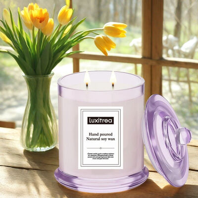 3.5 X 3.5 X 4 Inches Luxury Scented Candle Handmade Designed to Create Calming Atmosphere in Wellness Centers