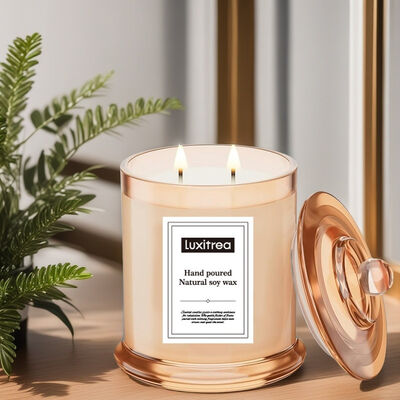 50 Hours Burntime Luxury Jar Candle 8 Oz Lead-free Cotton Wick Long Lasting Scented Candle for Home Decor and Relaxation