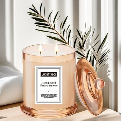 50 Hours Burntime Luxury Jar Candle 8 Oz Lead-free Cotton Wick Long Lasting Scented Candle for Home Decor and Relaxation