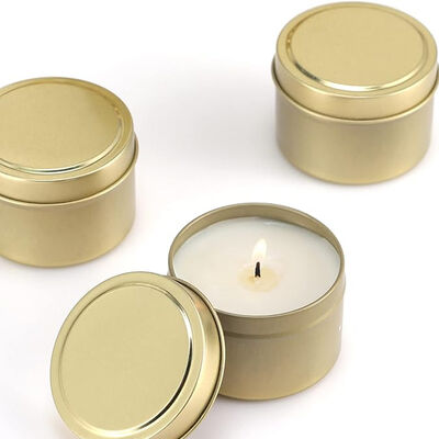 Bergamot Metal Jar Candle Muskmelon Misty Forest 80 Hours Long Burning Time 4 Oz